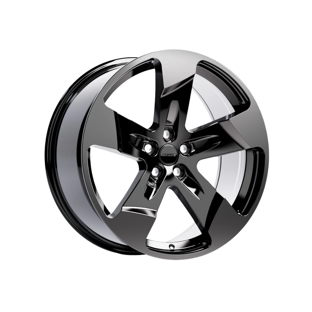22" Hawke Five Tooth Alloy Wheel (Set of 4) Black Shadow (Tinted Lacquer)
