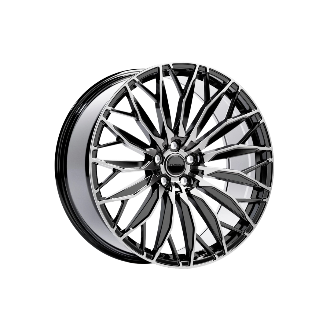 23" Hawke Zenith II Alloy Wheel (Set of 4) Black Polished