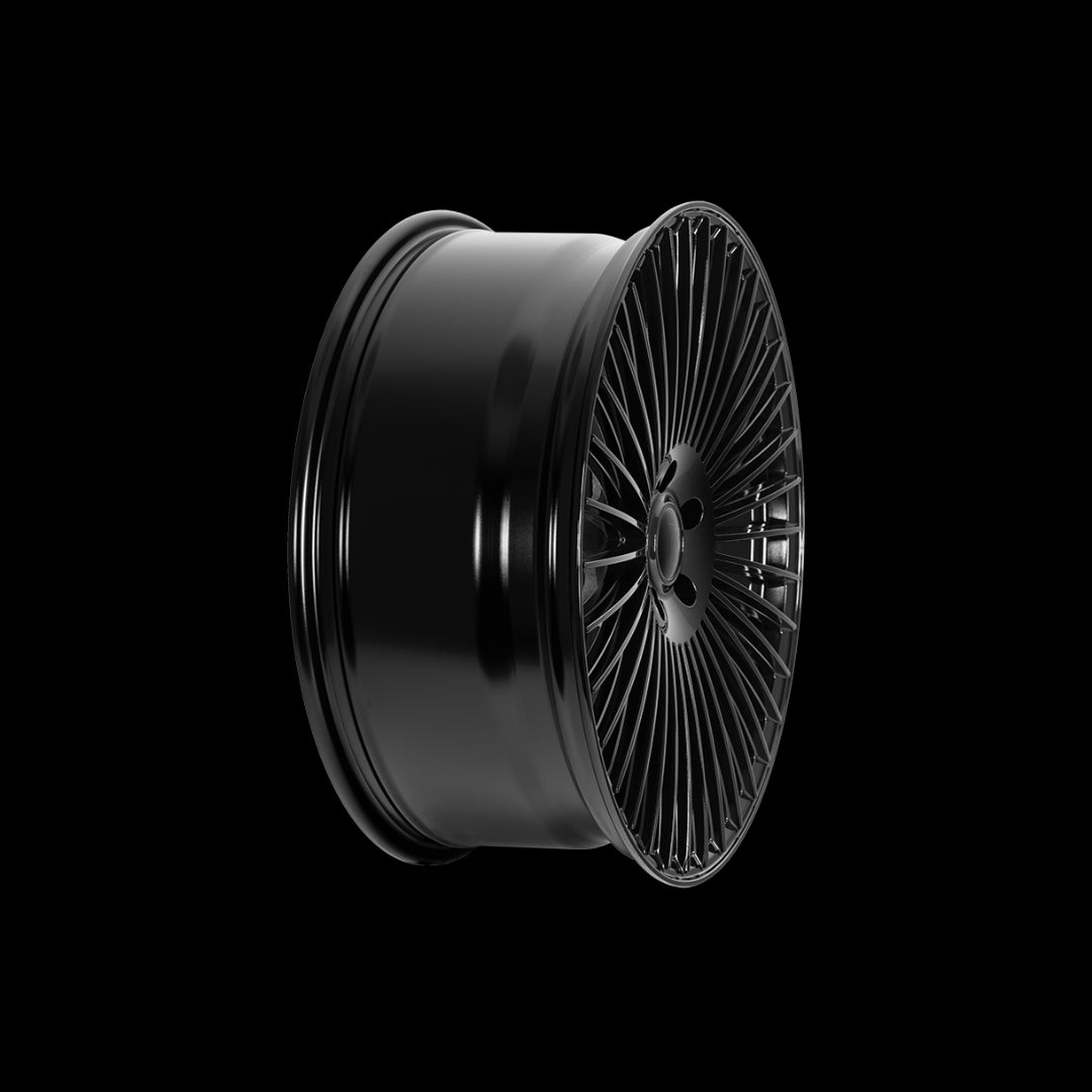 22 Inch Riviera RV1 Gloss Black (Set of 4)