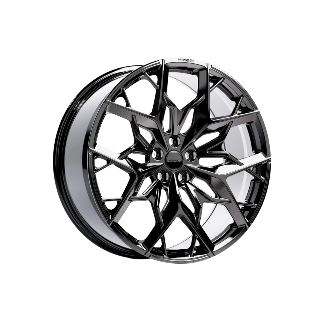 23" Hawke Vortex Alloy Wheel Set (Set of 4) Gloss Black