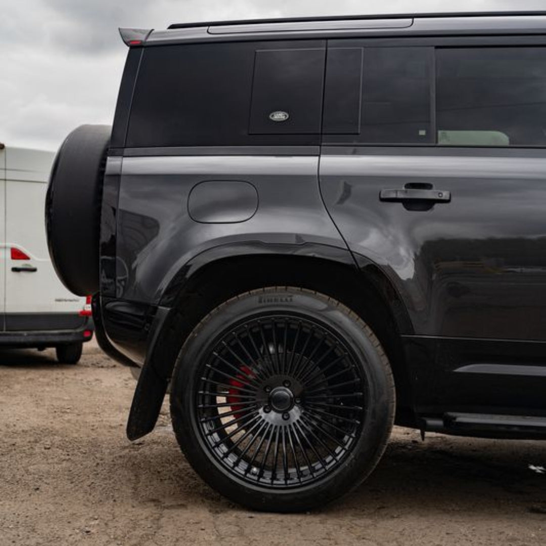 22 Inch Riviera RV1 Gloss Black (Set of 4)