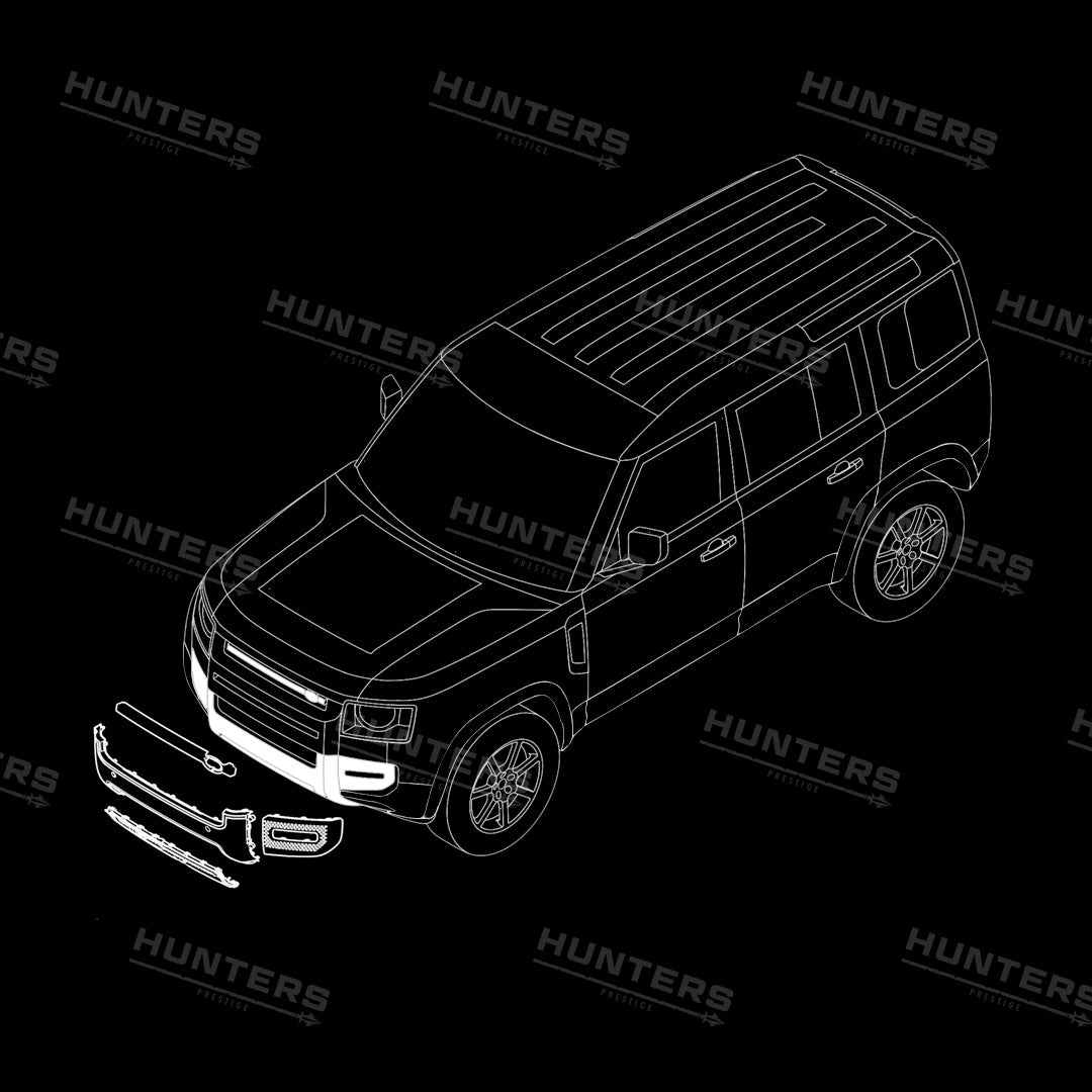Front & Rear Gloss Black Bumper Pack