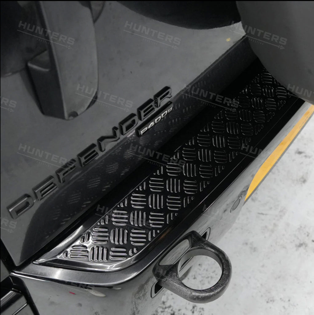 Chequer Plate Rear Bumper Scratch Protection Strip - V1