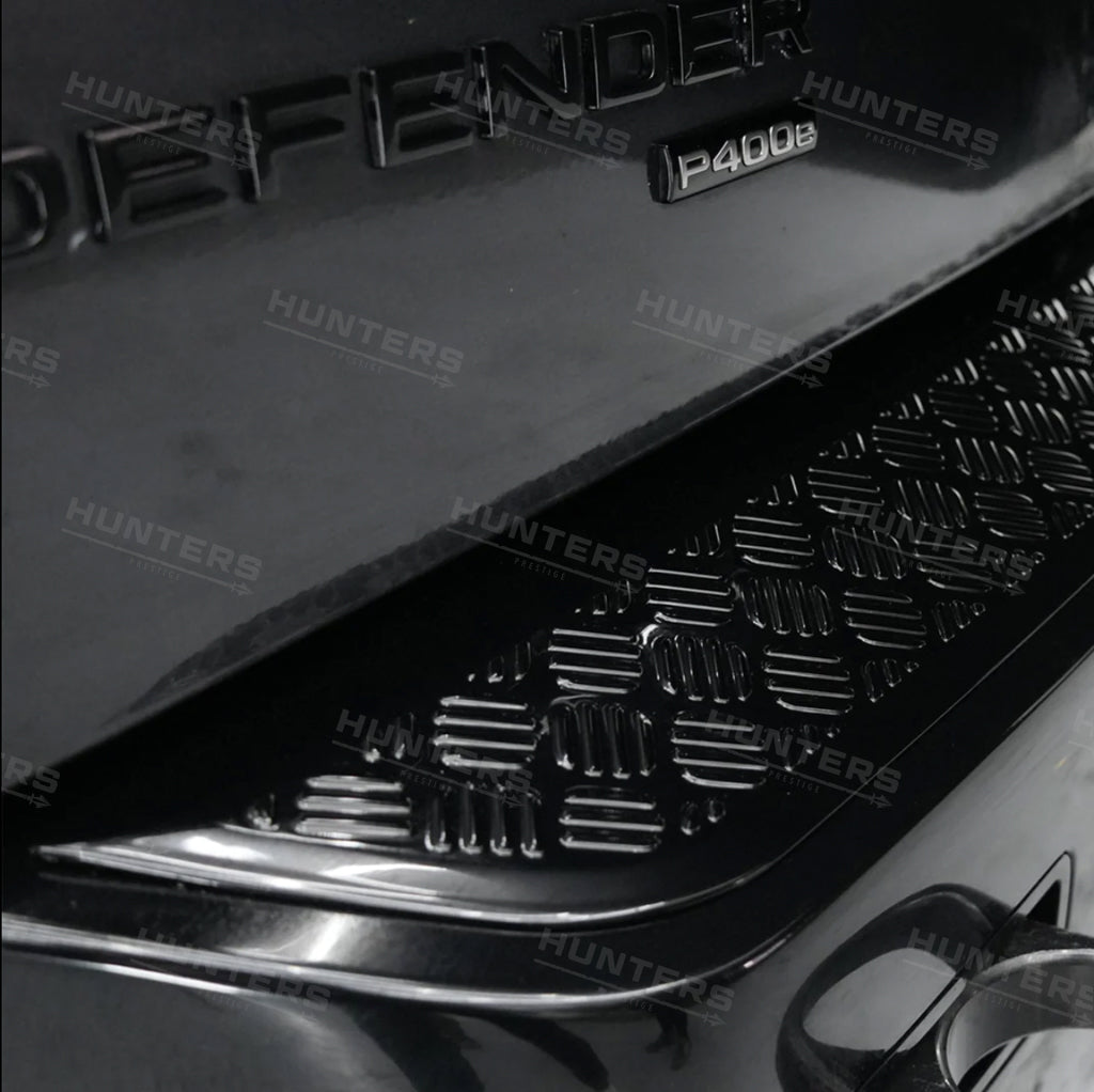 Chequer Plate Rear Bumper Scratch Protection Strip - V1