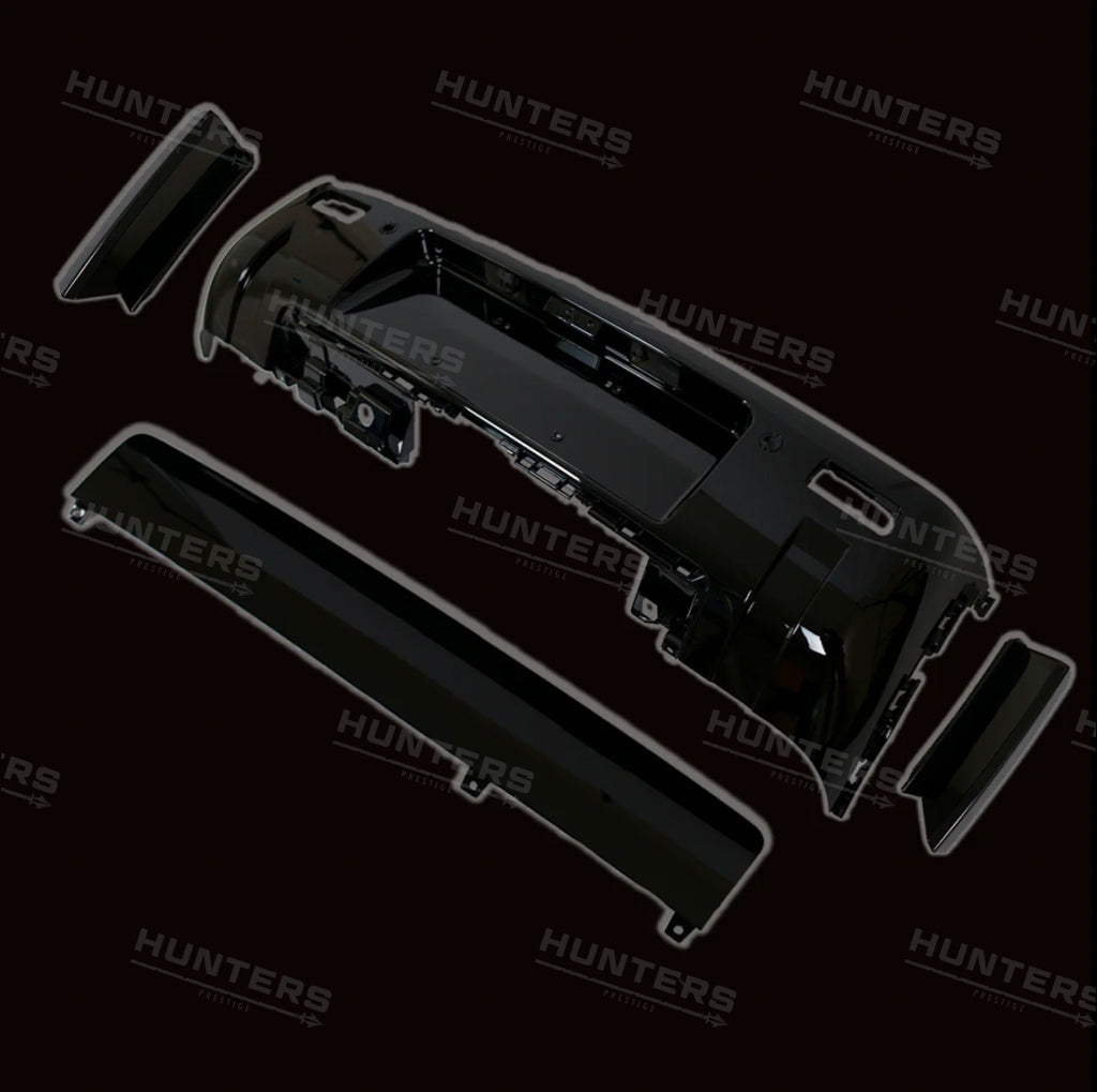 Front & Rear Gloss Black Bumper Pack