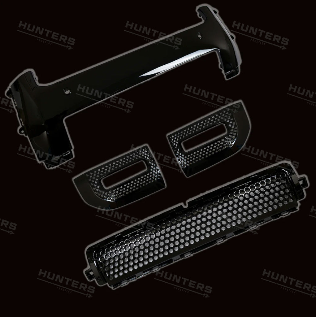 Front & Rear Gloss Black Bumper Pack