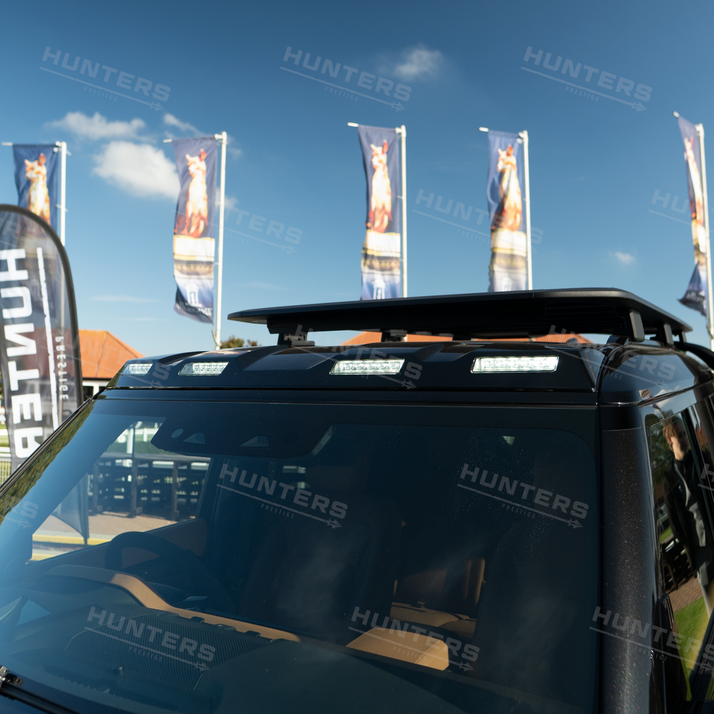 Hunters Gloss Black Roof Light Pod Kit