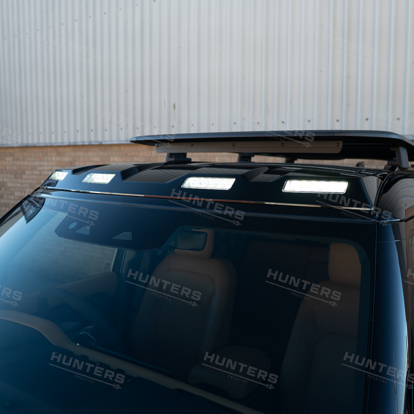 Hunters Gloss Black Roof Light Pod Kit