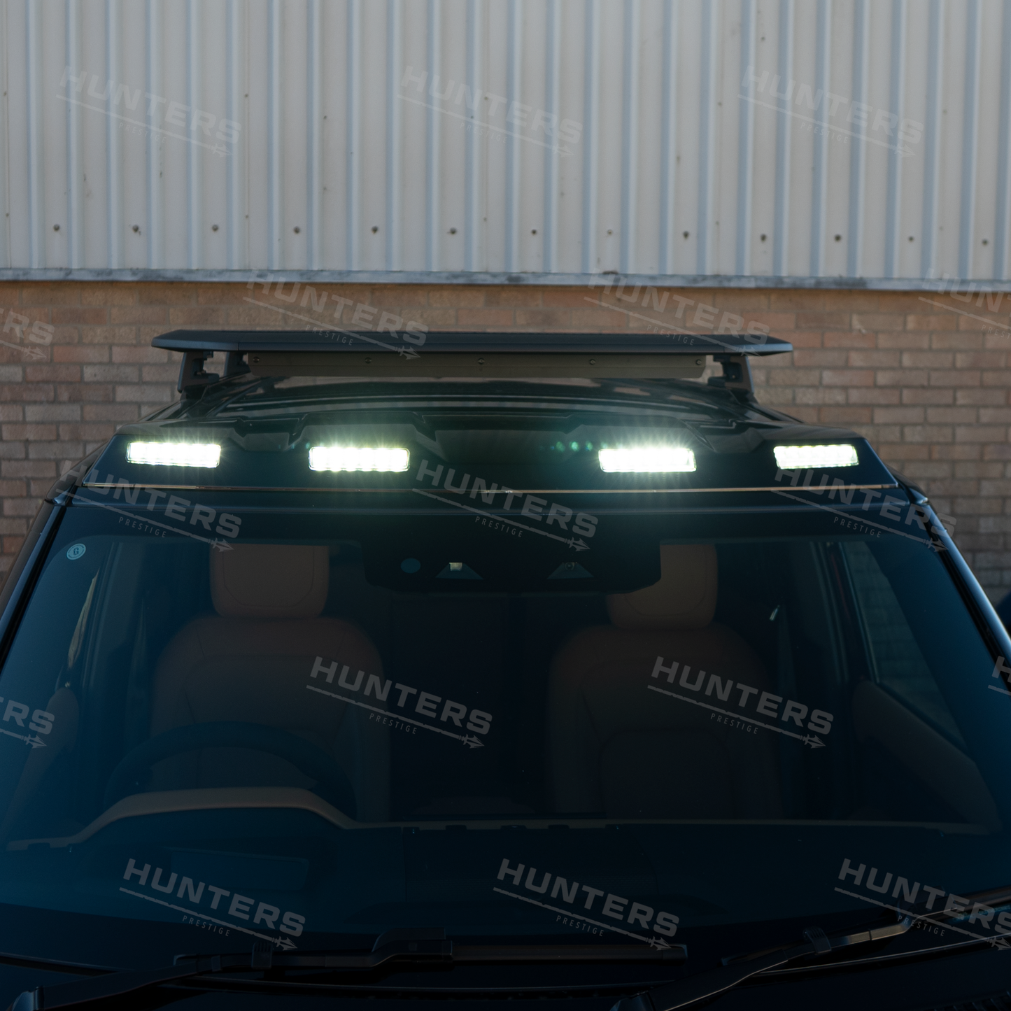 Hunters Gloss Black Roof Light Pod Kit