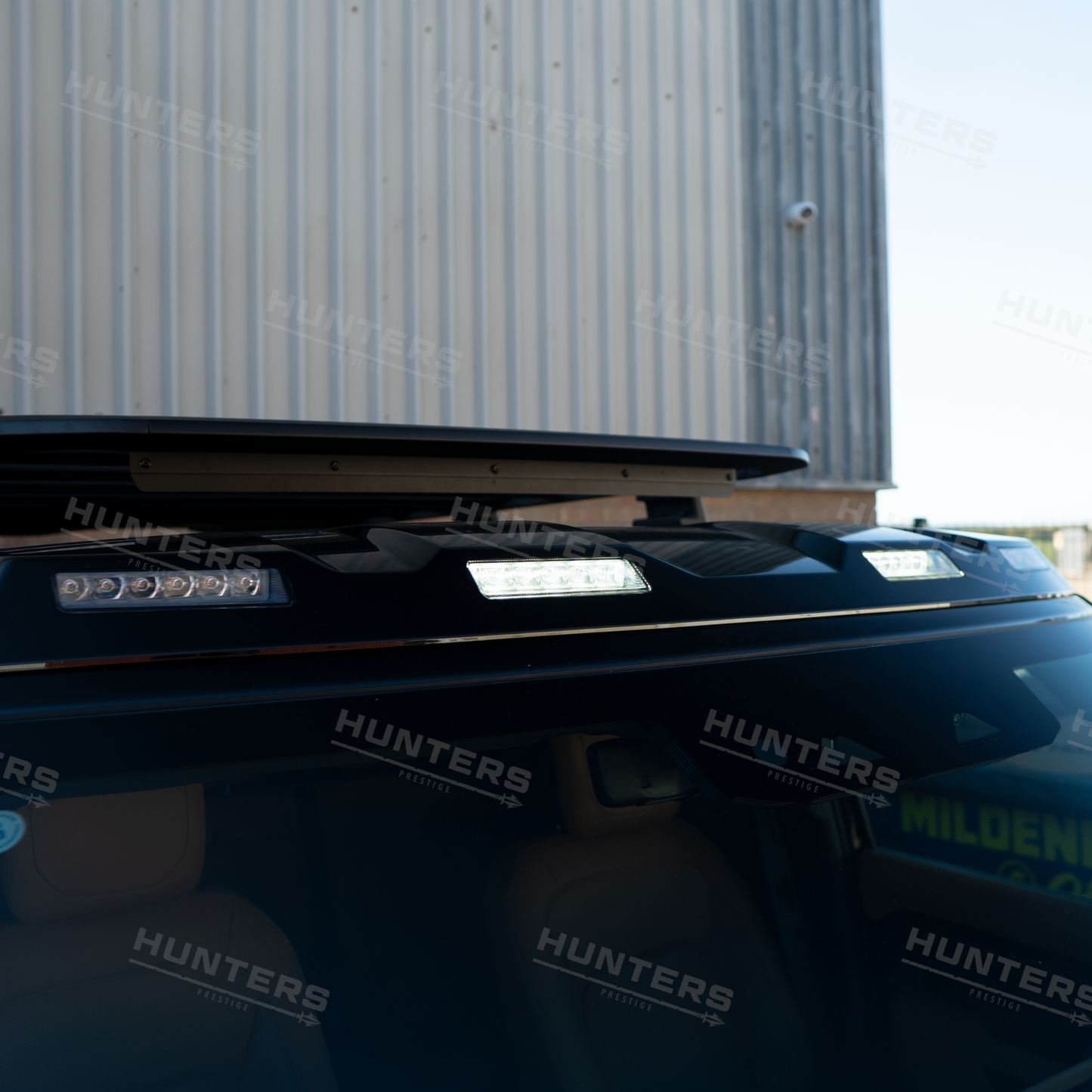 Hunters Gloss Black Roof Light Pod Kit