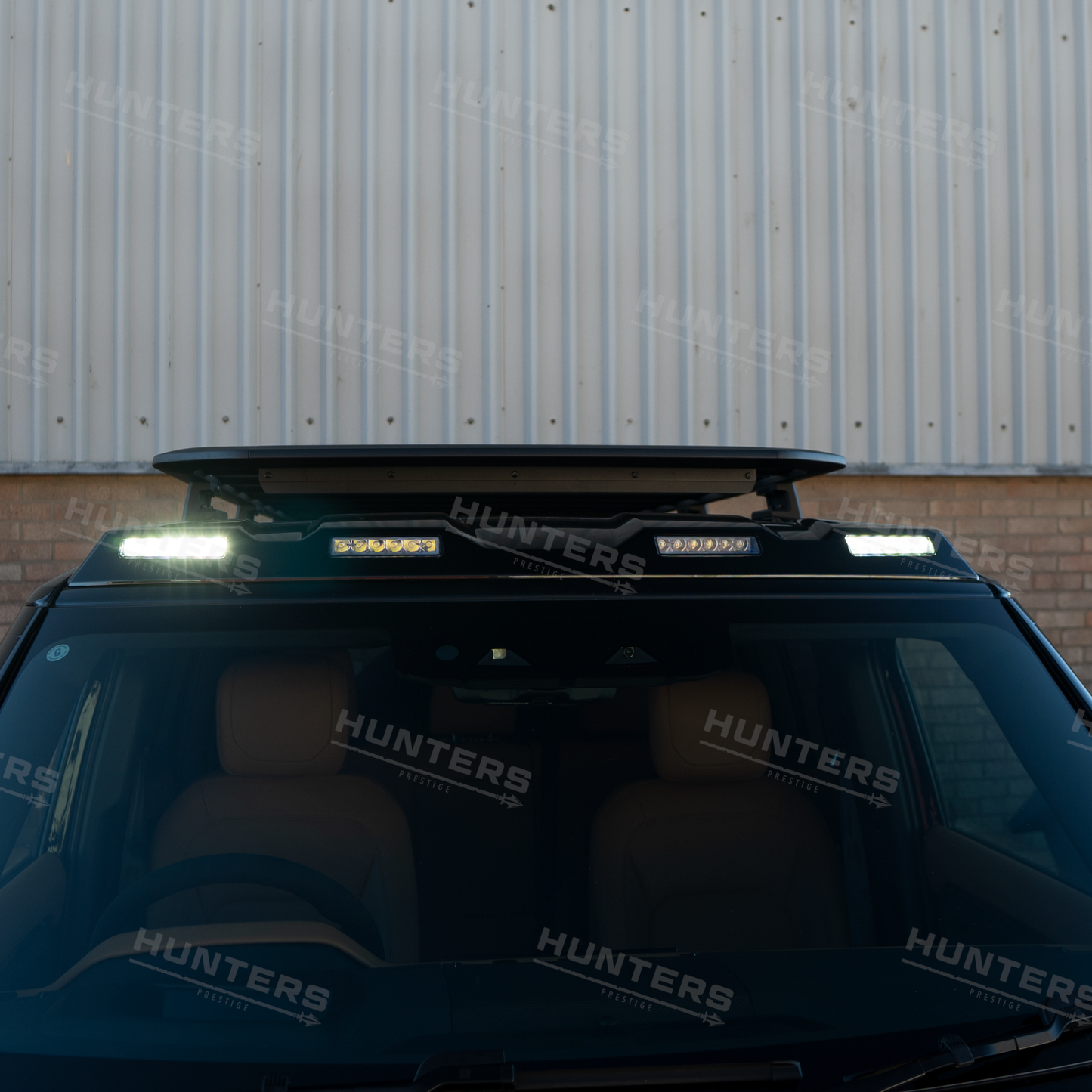Hunters Gloss Black Roof Light Pod Kit