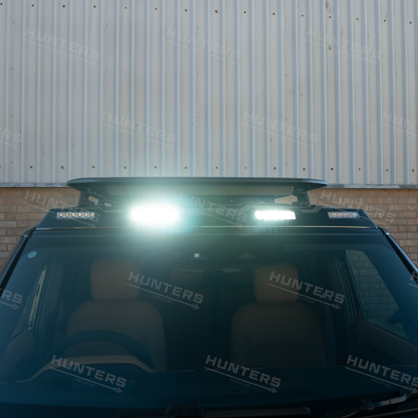 Hunters Gloss Black Roof Light Pod Kit