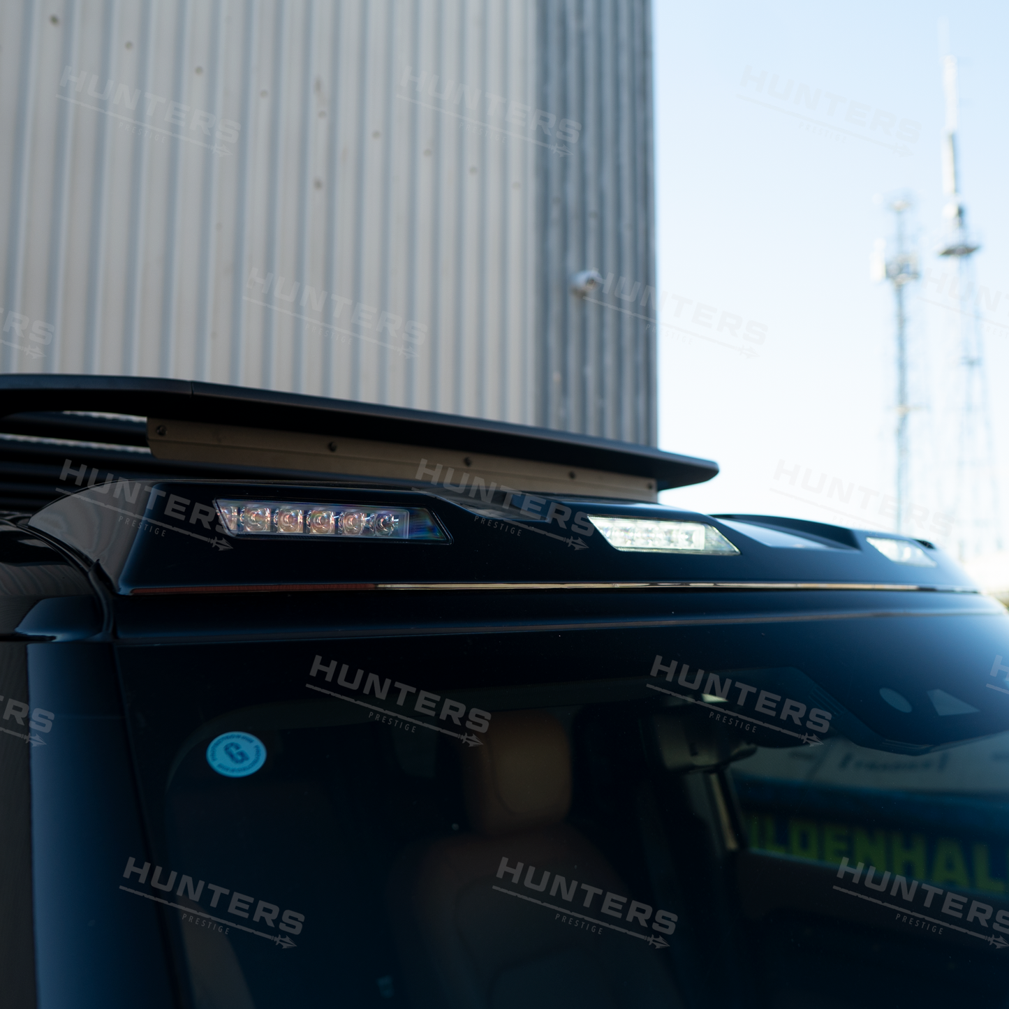 Hunters Gloss Black Roof Light Pod Kit