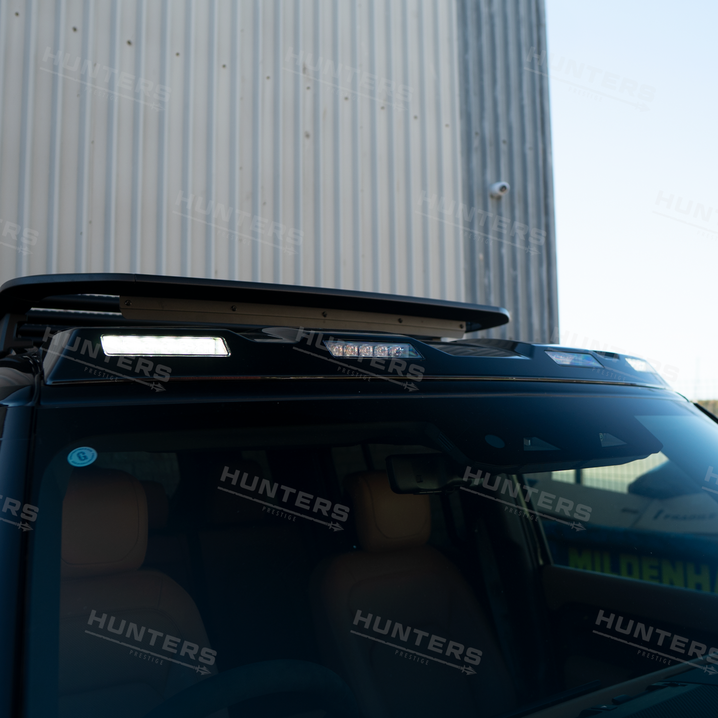 Hunters Gloss Black Roof Light Pod Kit