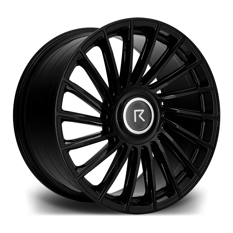 20 Inch Riviera RF8 Gloss Black (Set of 4)