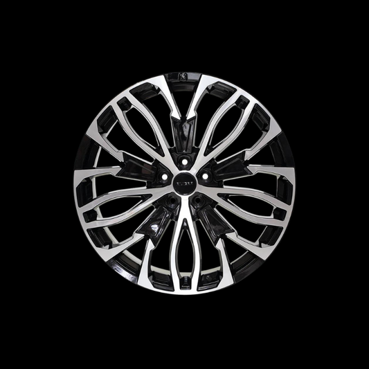 22 inch Riviera RV134 Black Polished Alloy Wheel (Set of 4) - House of Vulkan