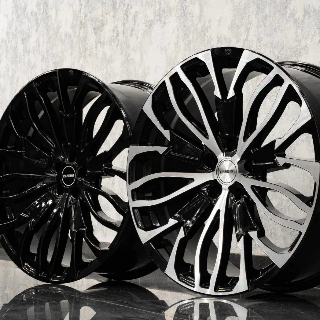 22 inch Riviera RV134 Black Polished Alloy Wheel (Set of 4) - House of Vulkan