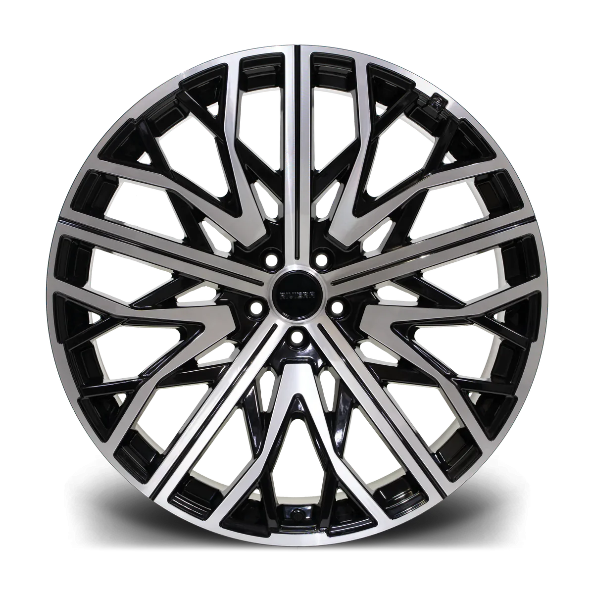 22 inch Riviera RV131 Black Polished Alloy Wheel (Set of 4)