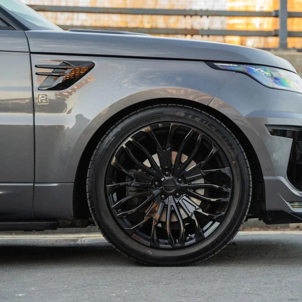 22 inch Riviera RV134 Black Polished Alloy Wheel (Set of 4) - House of Vulkan