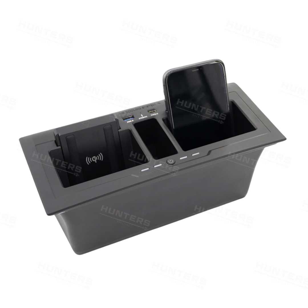 Centre Console Twin Wireless Charging Dock