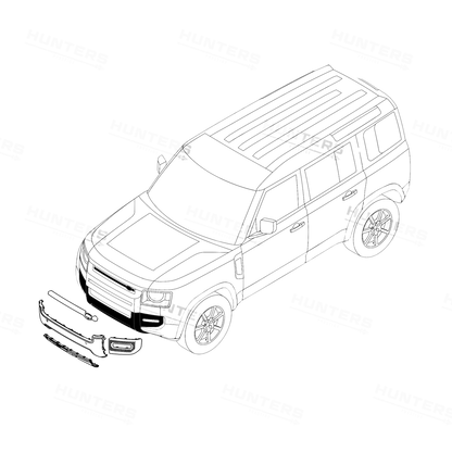 Front & Rear Gloss Black Bumper Pack