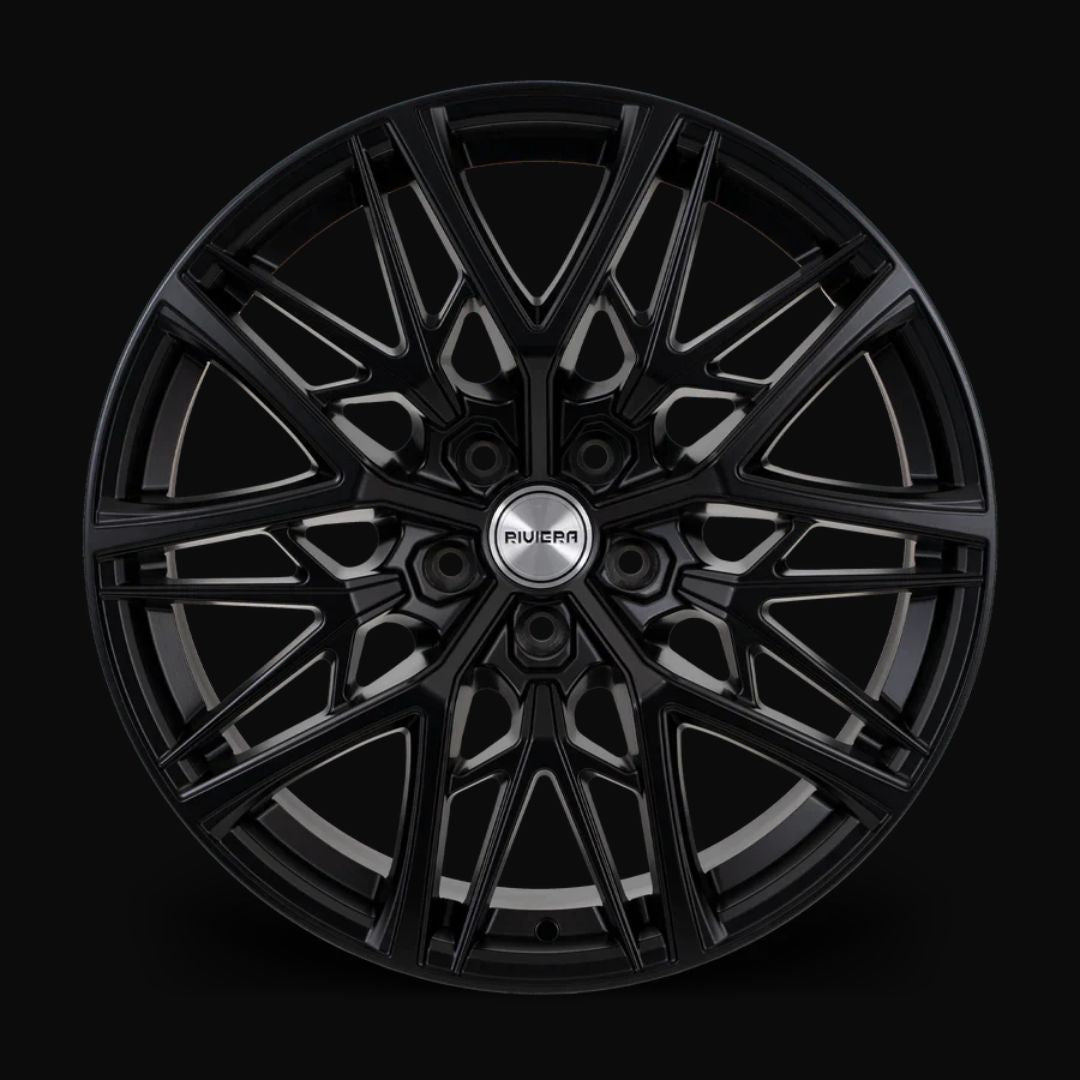 20 inch Riviera RV196 Satin Black Alloy Wheel (Set of 4)