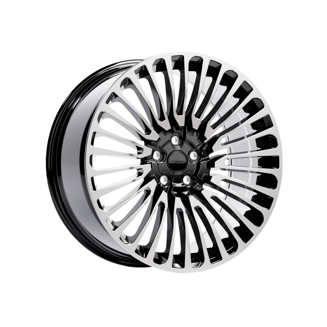 22" Hawke Sentry Alloy Wheel Set (Set of 4) Black Polished