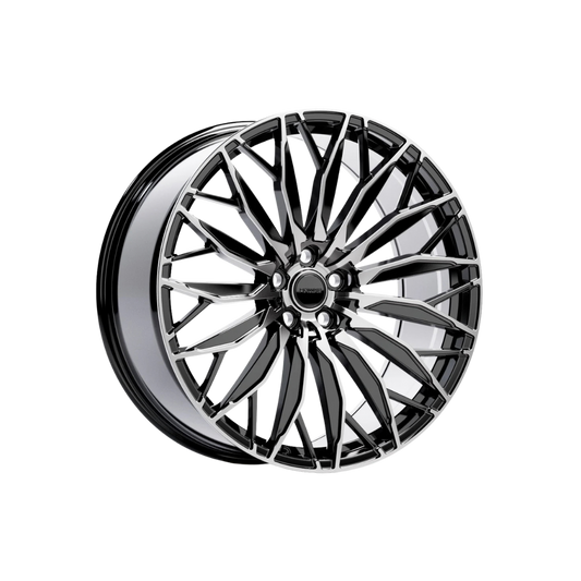 23" Hawke Zenith II Alloy Wheel (Set of 4) Black Polished