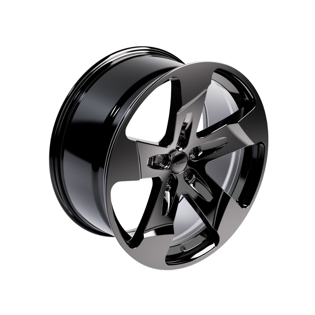 22" Hawke Five Tooth Alloy Wheel (Set of 4) Gloss Black