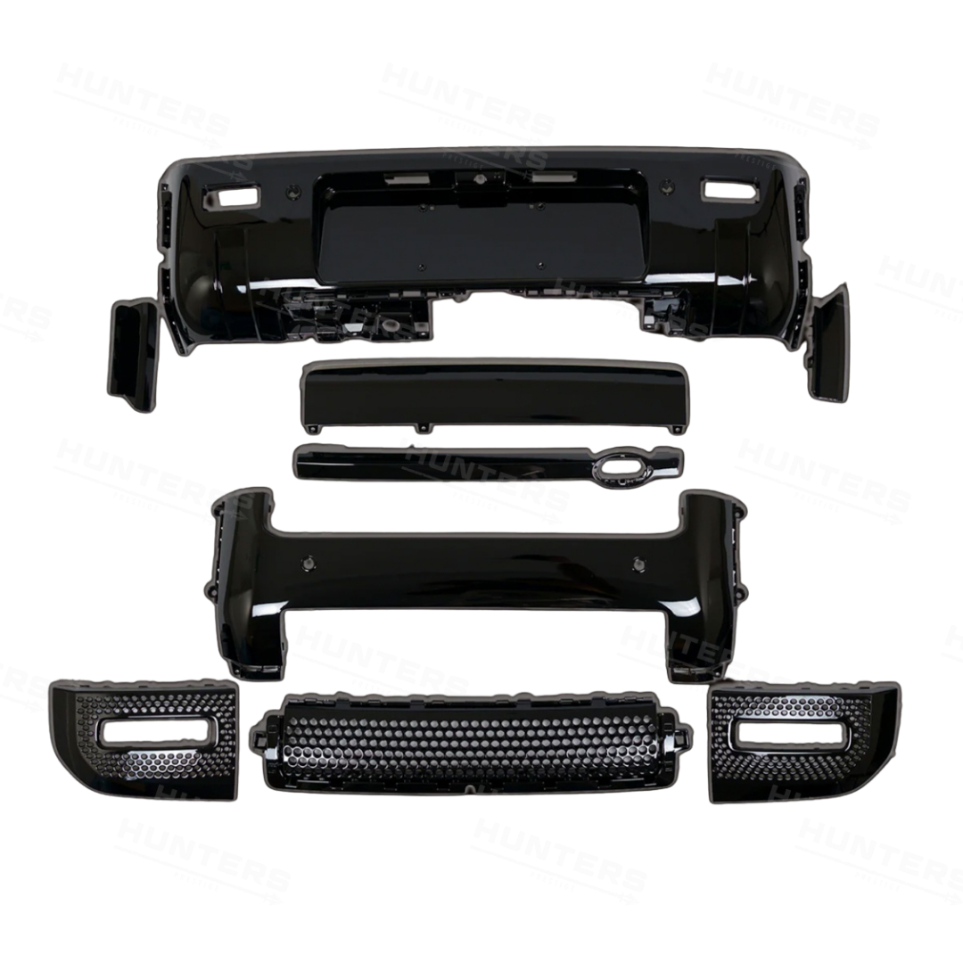 Front & Rear Gloss Black Bumper Pack