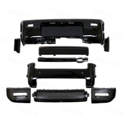 Front & Rear Gloss Black Bumper Pack