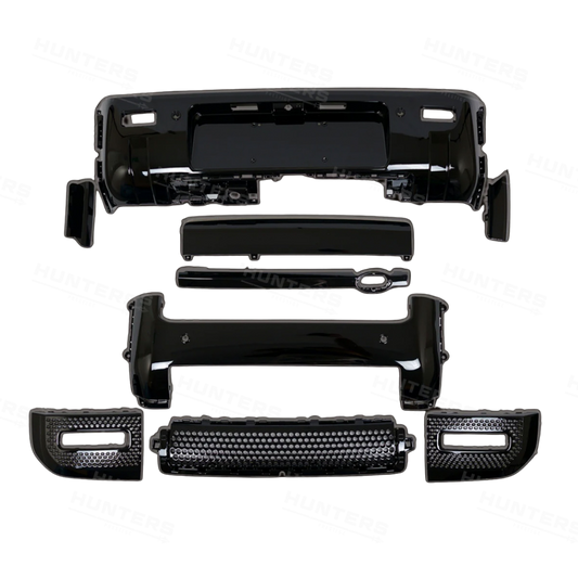 Front & Rear Gloss Black Bumper Pack