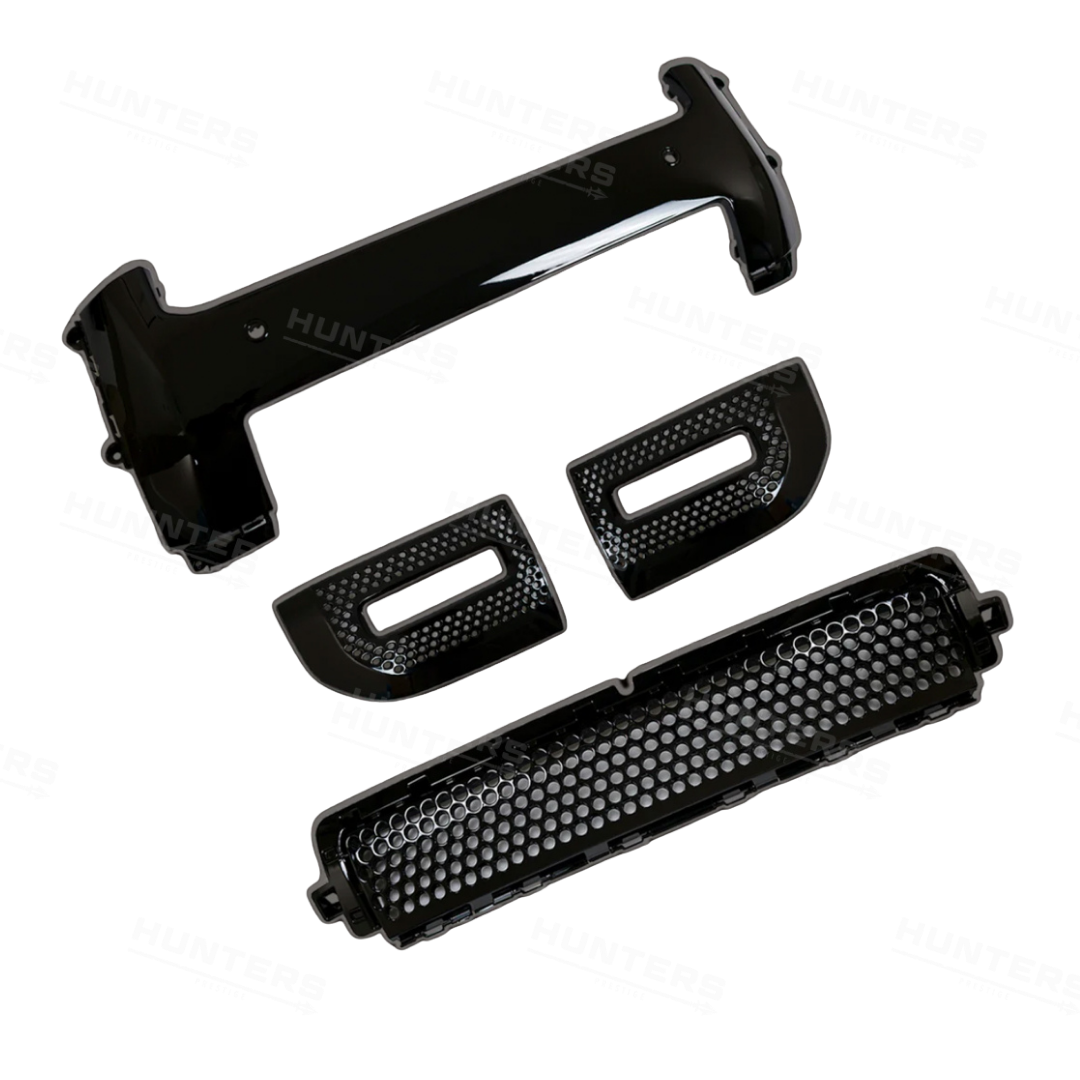 Front & Rear Gloss Black Bumper Pack