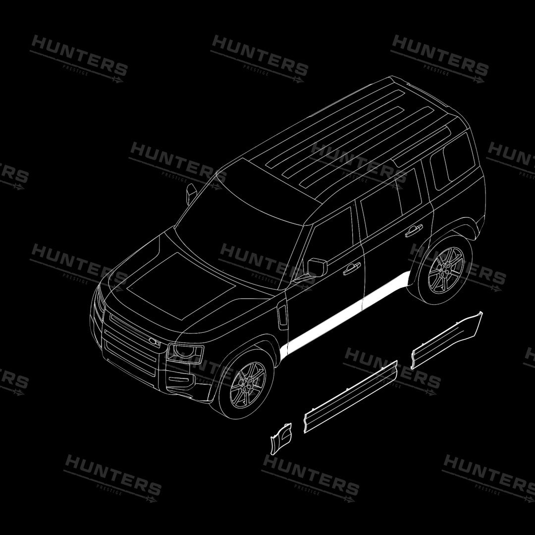 Defender L663 Gloss Black Exterior Kit