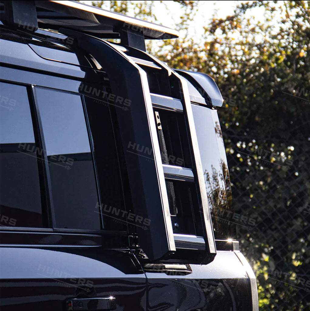 Defender L663 Deployable side mounted ladder – Hunters Prestige