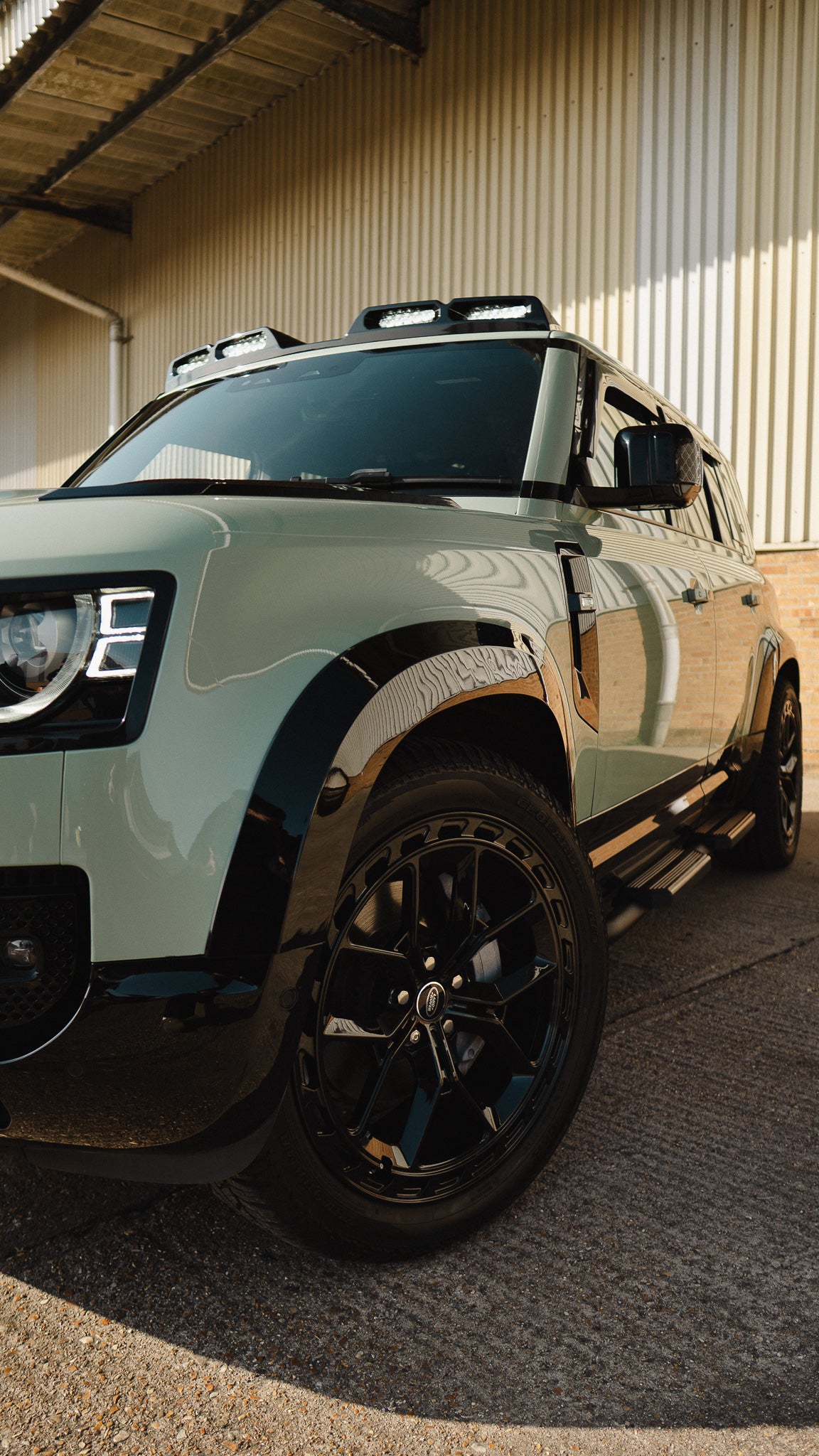 Gloss Black 110 Wide Wheel Arch Kit