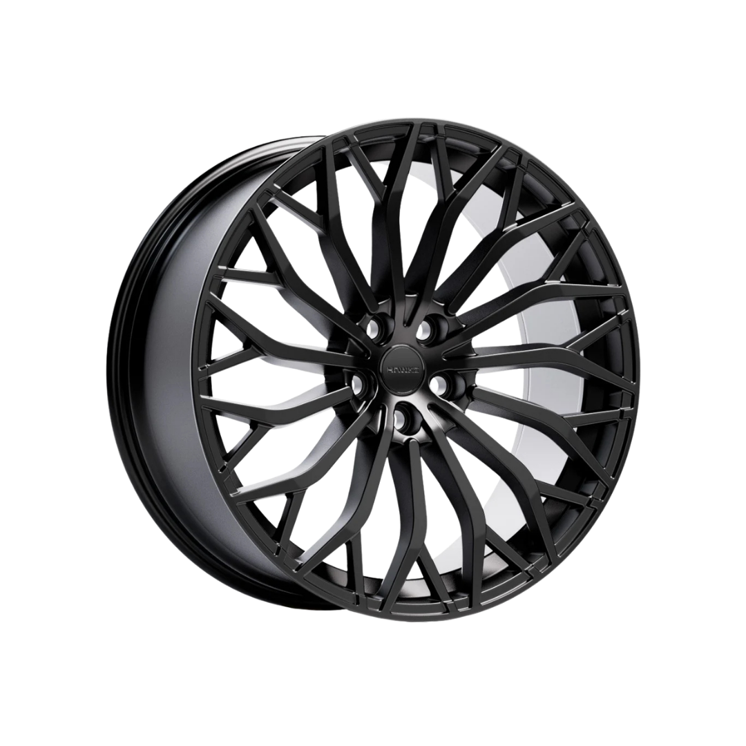 22" Hawke Zenith Alloy Wheel Set (Set of 4) Matt Black