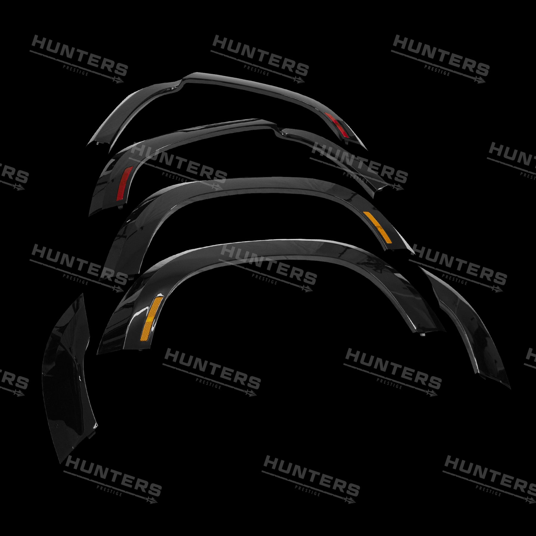 Hunters Custom Defender Defender L663 110 Wide Wheel Arch Kit - Gloss Black – Hunters Prestige