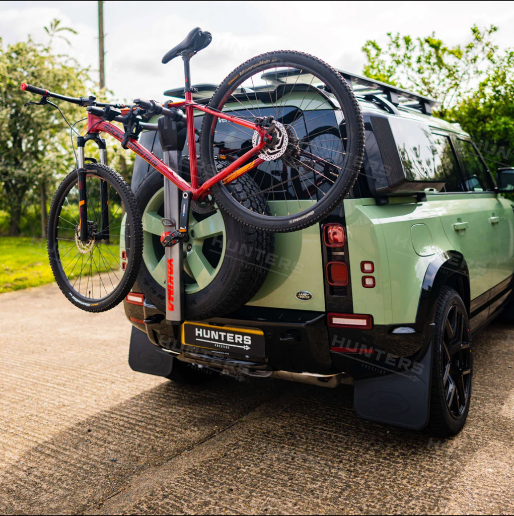 Spare wheel mounted bike carrier