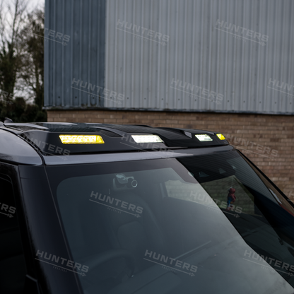 Hunters Gloss Black Slimline Roof Light Pod Kit