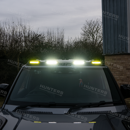 Hunters Gloss Black Slimline Roof Light Pod Kit
