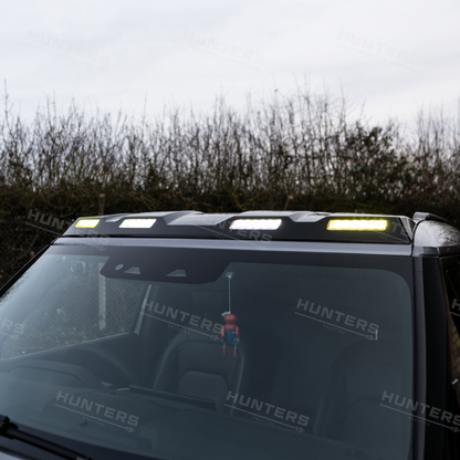 Hunters Gloss Black Slimline Roof Light Pod Kit