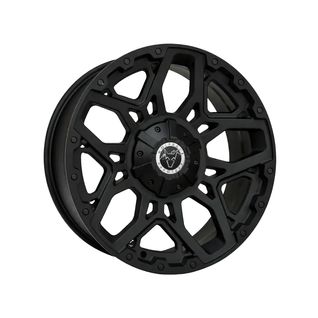18" Wolfrace Explorer Sahara Matt Black Alloy Wheel Set (Set of 4)