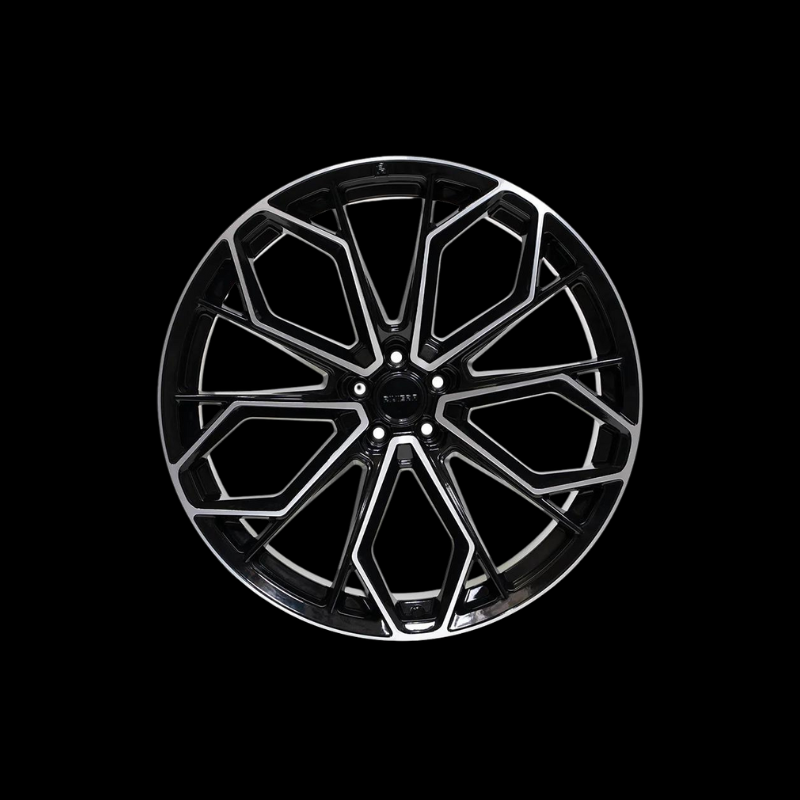 22 inch Riviera RV133 Black Polished Alloy Wheel (Set of 4) - House of Vulkan