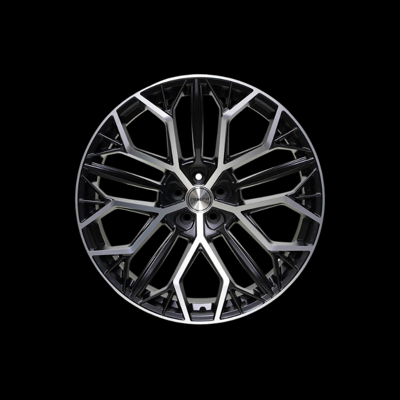 22 inch Riviera RV198 Matte Black Polished Alloy Wheel (Set of 4) - House of Vulkan