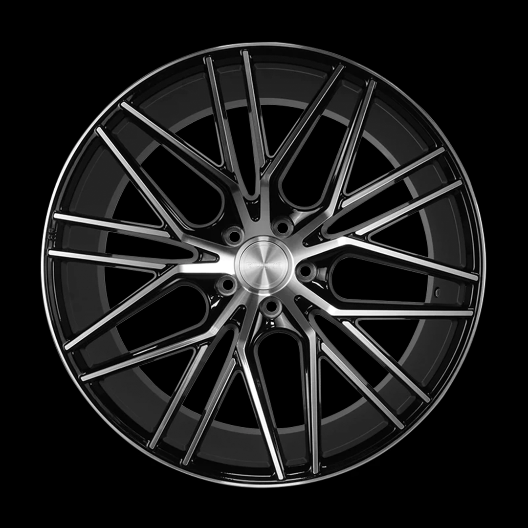22 inch Riviera RV130 Black Polished Alloy Wheel (Set of 4)